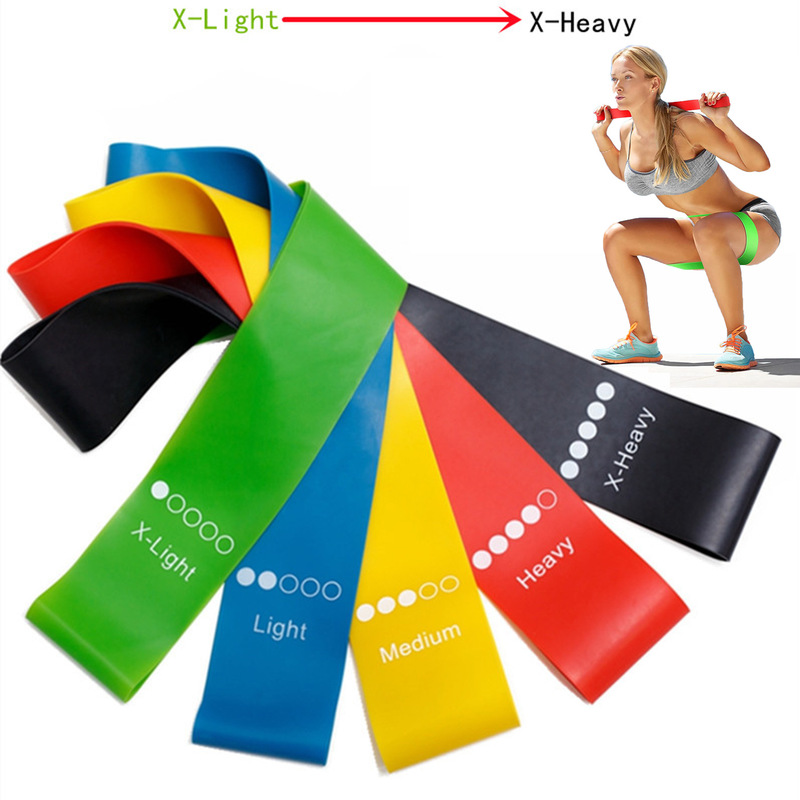 Yoga Fitness Resistance Band - Evde Kullanıma Uygun, 5 Farklı Direnç